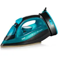 RAF draadloze stoomstrijkijzer R.1210B Blauw | 2000 W hoog vermogen, 320 ml inhoud, stoomopbrengst van 15–25 g/min, keramische strijkzool, zelfreinigend, draagbaar voor reizen en thuis