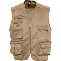 Sol Wild Unisex Full Zip Waistcoat Bodywarmer Jacket (Touw)