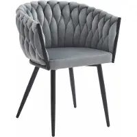 Leobert Fauteuil - - Orion - Lichtgrijze velours - 61 X 55 X 79 Cm
