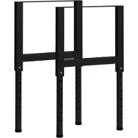 Syfax Werkbankframes verstelbaar 2 st 55x(69-95,5) cm metaal zwart