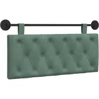 vidaXL Hangend hoofdbord Zeegroen Fluweel