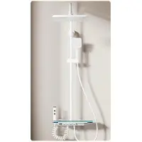 OEM Doucheset, digitale temperatuurweergave, in hoogte verstelbaar, warm/koud, wit