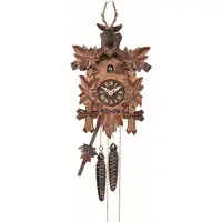 Engstler - 532/5 - Koekoeksklok - 1-daags kettinguurwerk - Notenhout - 42 cm