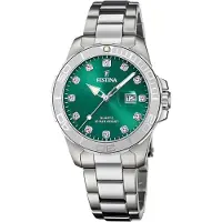 Festina Kwartshorloge Boyfriend Collection Polshorloge, dameshorloge, roestvrijstalen armband, tot 10 bar waterdicht, datum