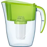 AQUAPHOR waterfilter Smile, lichtgroen, inclusief 1 A5 filterpatroon - compact waterfilter voor het verminderen van kalk, chloor en andere stoffen