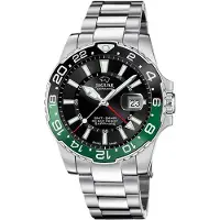 Jaguar Kwartshorloge Executive Ceramic GMT Horloge, herenhorloge, saffierglas, Swiss Made, tot 20 bar waterdicht