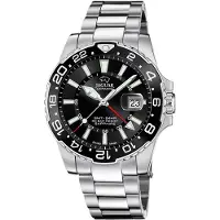 Jaguar Kwartshorloge Executive Ceramic GMT Horloge, herenhorloge, saffierglas, Swiss Made, tot 20 bar waterdicht