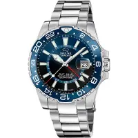 Jaguar Kwartshorloge Executive Ceramic GMT Horloge, herenhorloge, saffierglas, Swiss Made, tot 20 bar waterdicht