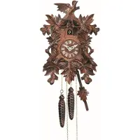 Engstler - 630_Q - Koekoeksklok - Kwarts - Notenhout - 28 cm