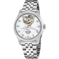 Jaguar Automatisch horloge Polshorloge, dameshorloge, open balans in hartvorm, saffierglas, Swiss Made