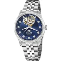Jaguar Automatisch horloge Polshorloge, dameshorloge, open balans in hartvorm, saffierglas, Swiss Made