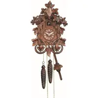 Engstler - 525_Q - Koekoeksklok - Kwarts - Notenhout - 25,5 cm