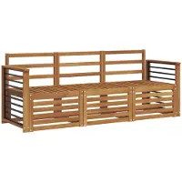 vidaXL Sofa-Sets 3 st Massief Acacia Hout