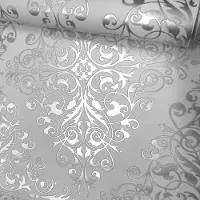 BN Wallcoverings Grijs Wit Metallic Barok Vinylbehang – Modern Luxe Design – Afwasbaar – Luxury 6837-0