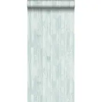 ESTAhome behang vintage sloophout planken vergrijsd turquoise - 53 cm x 10.05 m - 128837