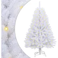 Syfax Kunstkerstboom 150 LED's PVC en staal Wit