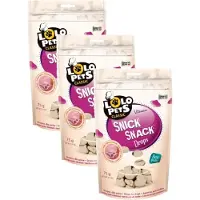 Lolo pets Milk Drops For Dog 75 g - Hondensnacks - 3 x Ham