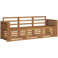 vidaXL Sofa-Sets 3 st Naturel Massief Acacia Hout
