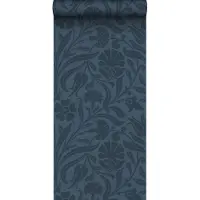 ESTAhome behang bloemen donkerblauw - 53 cm x 10.05 m - 139296