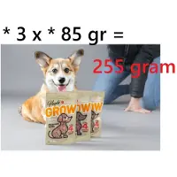 Flamingo * 3 x * hapki - grow chicken -vanaf 4 maanden voor pups - 85 gr x 3 = 255 gr - gezond en lekker
