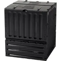 Gardinia Garantia Eco-King Composter 600 liter zwart - Composter tuin, snelle compostering, afval & recycling, organisch afval, compostbak, tuin, thermocomposter, tuin, compost, organische afvalbak