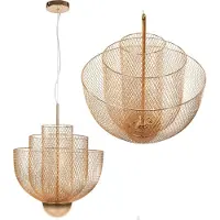 Toolight Hangende Opengewerkte Plafondlamp Rosé Goud App888-cp