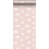 ESTAhome behang wolkjes zacht roze - 53 cm x 10.05 m - 139562
