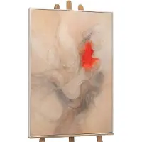 YS Canvas schilderij handgeschilderd echo of flame abstract – -Art Gallery – Luxe wanddecoratie voor woonkamer – Modern schilderij voor slaapkamer en hal