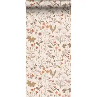 ESTAhome behang veldbloemen beige - 53 cm x 10.05 m - 139596