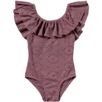 Salted Stories Meisjes Zwemkleding Broderie Swimsuit - Roze - Maat 110/116