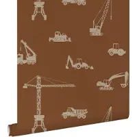 ESTAhome behang voertuigen terracotta - 53 cm x 10.05 m - 139972