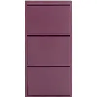 Kare design Schoenenkast Caruso paars 3 laden