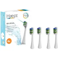 Haepi Hi-julia Opzetborstels (vervangkoppen) 4 Stuks Wit