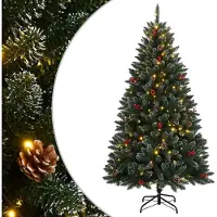 Prolenta Maison Exclusive - Kunstkerstboom met 150 LED-lampjes, 150 cm hoog