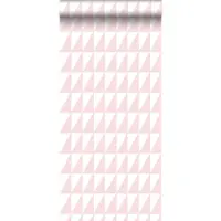 ESTAhome behang grafische driehoeken zacht roze - 53 cm x 10.05 m - 139076