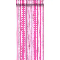 Midbec tapeter behang kralen fuchsia roze - 53 cm x 10.05 m - 138837