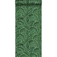 ESTAhome behang bananenbladeren donkergroen en zwart - 53 cm x 10.05 m - 138985