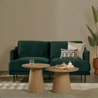 Livin24 Velvet bank 2,5-zits Denver groen