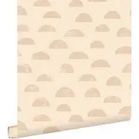 ESTAhome behang grafisch motief beige - 53 cm x 10.05 m - 139735
