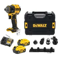 DeWalt Multifunctionele boor-schroefmachine XR 18V - 2 accu's 5Ah - Li-Ion Borstelloos - - DCD803P2T-QW