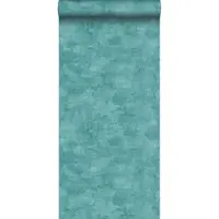 ESTAhome behang betonlook turquoise - 53 cm x 10.05 m - 138908