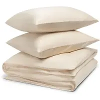 Yumeko Dekbedovertrek set Katoensatijn 200x220 Beige - Eco, Bio & Fairtrade