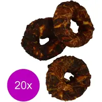 Timo Runder Kauwdonut - Hondensnacks - 20 x Eend 7 cm 70 g 1 stuk