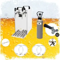 Ich-zapfe Complete set - Biertap - Kontakt 40 - 2-kraans, 50 liter/u - met Fustkoppeling Type S en KeyKeg