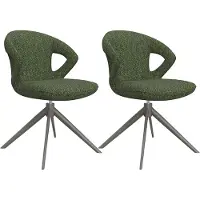Label51 Eetkamerstoel Zurich - Forest - Boucle - Forest Metalen Frame