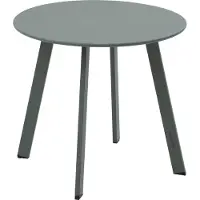 Hespéride Bijzettafel/tuin tafel Saona - metaal - groen - D50 x H45 cm - voor buiten