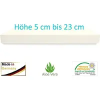 Dibapur Multivital - (80x200 x 20 cm) Orthopedisch koudschuimmatras - H2,5, medium tot stevig - Gladde hoes van Aloe Vera, wasbaar op 60°C - Gecertificeerd volgens standaard - Gemaakt in Duitsland