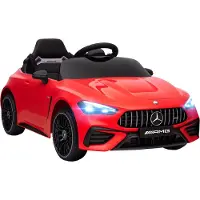 AIYAPLAY Elektrische speelgoedauto voor kinderen Kunststof, staal 99L x 55B x 43H cm Rood
