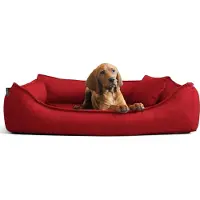 Tierlando DONALD ORTHO Hondenbed met anti-haar laag, maten M, L, XL, XXL, afmetingen 80, 100, 120, 150 cm - Afmetingen: 150x100 cm | Kleur: 04 Donkerrood