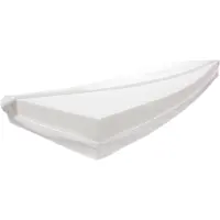 Dibapur 20 cm hoog, ongeveer. Matras (155x210 cm), Pro Dolce. 7-zone orthopedische koudschuimmatras. Hardheid: 3 (stevig). Aloe Vera, gladde hoes. Wasbaar op 60°C